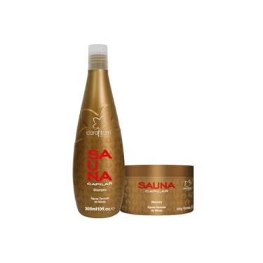 Imagem de Kit Sauna Capilar Máscara Nutrição 300g e Shampoo Nutritivo 300ml Estimula o Crescimento