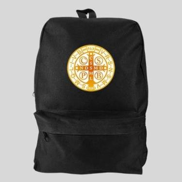 Imagem de Mochila Bolsa Masculina Basica Escolar Pega a Visão Estampado São Bento-Masculino