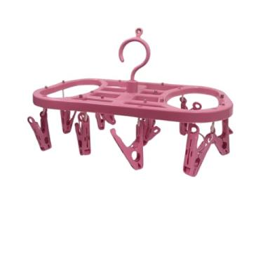 Imagem de Varal Roupa Intima, Varal Calcinha, 16 Prendedores Reforçado Multiuso 20×30cm(ROSA)