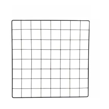 Imagem de Memory Board, Quadro de Memórias, Tela Aramada, Mural De Fotos + Pregadores e Fixador C/Adesivo (PRETO,30X30)