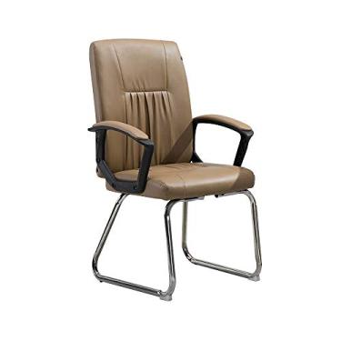 Imagem de UISLA Computador encosto alto computador pés arqueados equipe de conferência escritório apoio de braço fixo mesas de computador ergonômicas e s para escritório de estudo