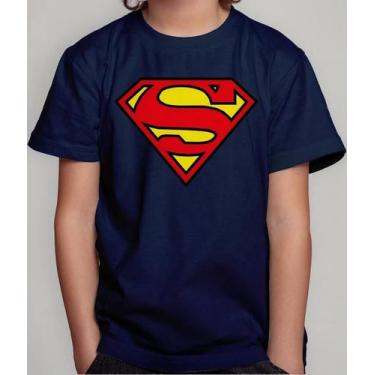 Imagem de Camisa Camiseta Juvenil Infantil Menino Menina Super mann Super Hom em