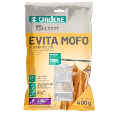 Imagem de Ordene - Evita Mofo Desumidificador para Armário, Aroma de Lavanda, Pacote de 400g, Linha My Closet