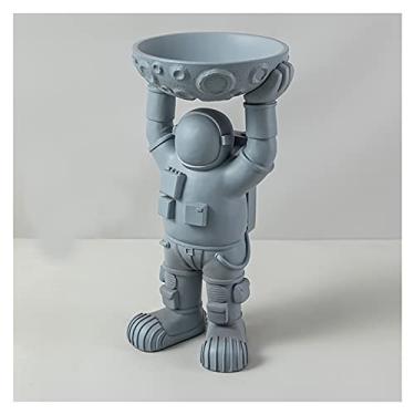 Imagem de 5JJJLOOOPP Bolsa de armazenamento de grande abertura, animal fofo, teclado de piloto espacial, decorativo capturado toda a bandeja de glória virtual decoração de casa (cor: estilo 9) (estilo 2)