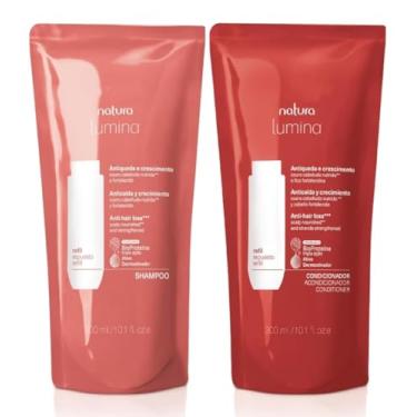 Imagem de Lumina Shampoo e Condicionador Antiqueda, Refil 300ml, Fortalecimento Capilar