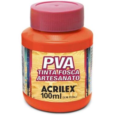 Imagem de Tinta pva laranja - Acrilex 