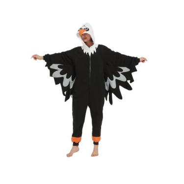 Imagem de Pijama HVNTjvn Eagle Costume Macacão Unissex Preto L