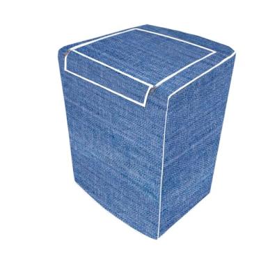 Imagem de Capa Protetora p/Máquina d Lavar 10kg 11kg 13kg 14kg 15kg Zíper (G,Jeans)