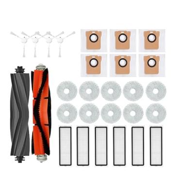 Imagem de Compatible With XM Robot Vacuum X10+ X10 Plus B101GL Spare Parts Accessories Main Side Brush Hepa Filter Dust Bag Rag Mop Stand Dust Box(28PCS)