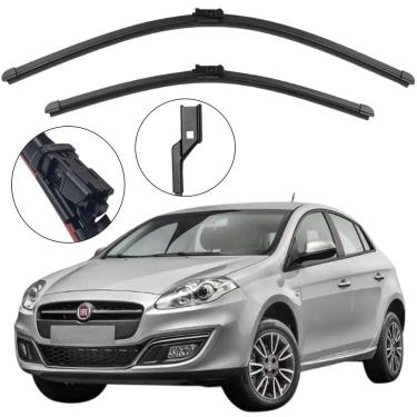 Imagem de Kit Palheta Dianteira Bravo 2011 a 2016 Limpador de Parabrisa de Silicone