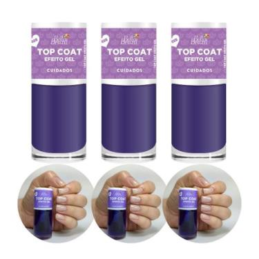 Imagem de Kit 03 Top Coat Bella Brazil