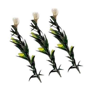 Imagem de Almencla 3x Miniaturas de de Milho Mini Modelo de Cenário Plantas Artificiais Mini de Milho para 1:35 1:32 1:48 Artesanato DIY Jardim de Fadas