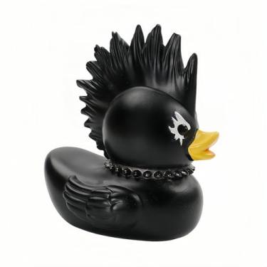 Imagem de Cyberpunk Desk Decor Resin Duck Figurine Gothic Collectible Statue Office Shelf Ornament for Men, for Gamers and Adults