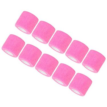 Imagem de ZJchao Envoltório Autoadesivo Atadura, Elasticidade Atadura Elástica Envoltório Fita Atlética Coesiva Elástica Wra para Atletismo, Esportes, Pulso, Tornozelo (Rosa)