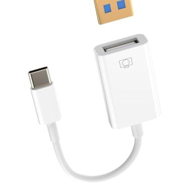 Imagem de Adaptador USB C para USB 3.0 OTG Flash Drive MacBook para iPad para iPhone16 15 Pro Max Tipo C Conector de transferência de dados Porta USB-A compatível com Samsung Notebook Computer Storage para
