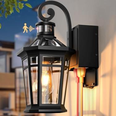 Imagem de OPAXIS Luminária de parede externa P8106-GF-BK-P1