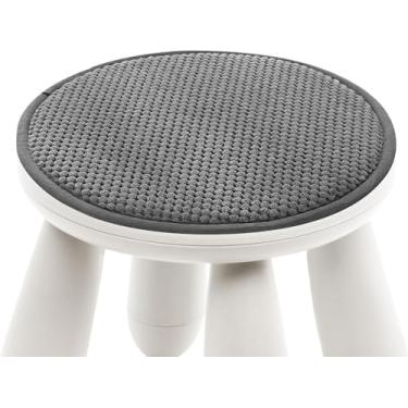 Imagem de Almofadas de assento redondas de 11,8 polegadas, cadeira circular com fecho elástico, estilo minimalista circular para crianças, adultos, banqueta de bar, decoração de jantar em casa, ao ar livre