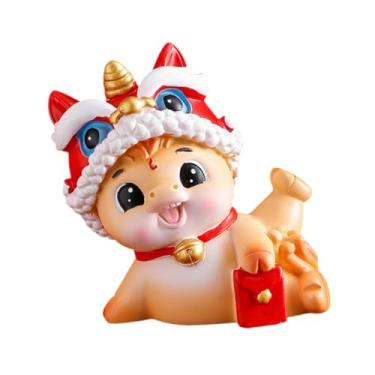 Imagem de WeiLaiKeQi Miniatura de Cavalo em Resina, Mini Figura Decorativa de Desenho Animado, Lembrancinhas de Festa, Figuras de Cavalo, Enfeite de Mesa para Casa ou, 7x6x6.5cm