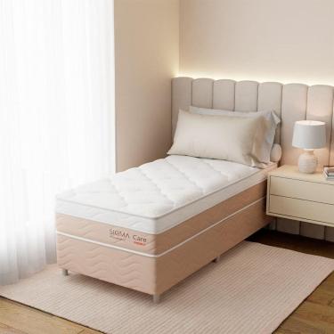 Imagem de Colchão Solteirão Sigma Care Misto (23x96x203) Bege e Branco
