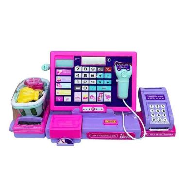 Imagem de Brincando Caixa Registradora Unique - Barbie - Fun