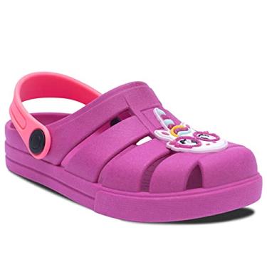 Imagem de Sandalia Babuche Infantil Nº 19 Ao 32 Chinelo Menina Unicornio Leve E Macio 12.24 (Rosa Pink, BR, Criança de 9 a 12 anos, Numérico, 30)