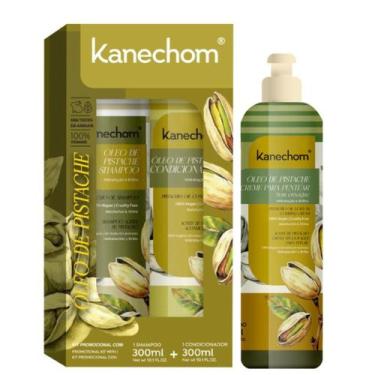 Imagem de Shampoo e Condicionador Kanechom Pistache + Creme para Pentear