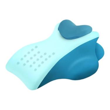 Imagem de predolo Travesseiro de Bruços para Apoio de Pernas, Costas, Pescoço, Abdômen, Lombar, Apoio para Costas, Travesseiro Ergonômico para Sentar, Elevação de Perna, Azul