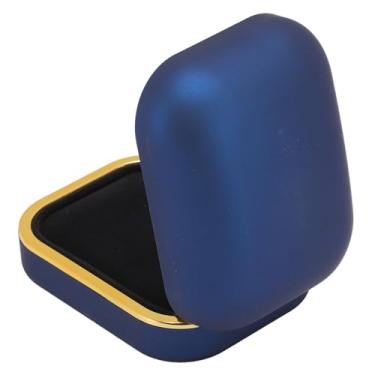Imagem de Generic Caixa de Pendente LED, Bordas Retangulares Arredondadas Caixa de Pingente de Luz LED de Concha Durável para Jóias (Azul)