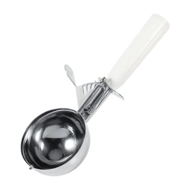Imagem de Yinhing 1pc Colher de Sorvete de Aço Inoxidável Com Alavanca de Liberação para Sorvete purê de Batatas Frutas Massa de Biscoito (8CM)