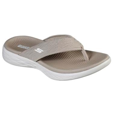 Imagem de Skechers Chinelo feminino em movimento 600 Sunny, Cinzento-acastan, 36