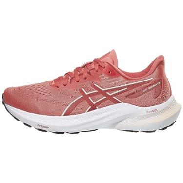 Imagem de ASICS Tênis de corrida feminino GT-2000 12, Granada clara/peito vermelho, 35