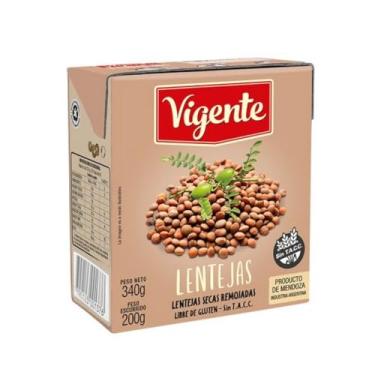 Imagem de Vigente Lentilhas - Lentejas Secas Remojadas, Livre de Glúten, Sem Conservantes, Sem T.A.C.C, 340g, Importado Argentina