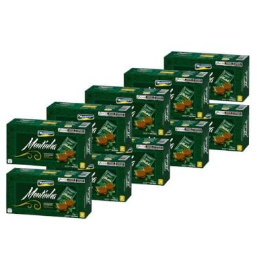Imagem de Pastilhas de Chocolate, Montevérgine Mentinha, 10 Caixas 70g