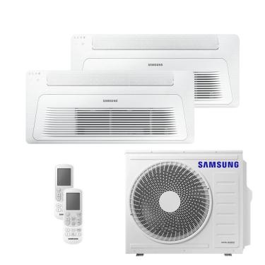 Imagem de Ar Condicionado Multi Bi Split K7 1V Samsung Wind Free 24000 BTU (1x1200+1x18000) Quente e Frio Inverter R410 220V (AJ068AXJ3KH/AZ)