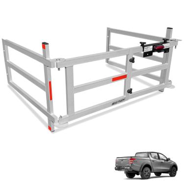 Imagem de Extensor de Caçamba L200 Triton Sport 2017 a 2025 Dobravel EDD Prata