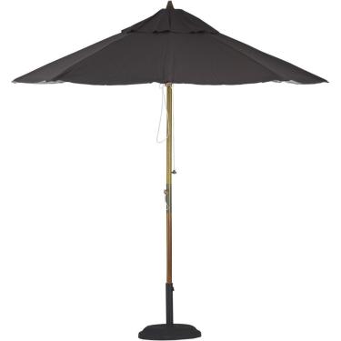 Imagem de Ombrelone Central Em Alumínio Para área Trama Original Marrom