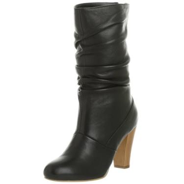 Imagem de Natural Comfort Bota feminina de cano alto e cano baixo, Couro preto, 9.5