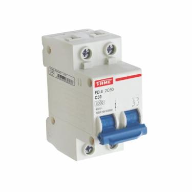 Imagem de Disjuntor DIN FD 3KA Bipolar 2P 50A Condutor 10mm Curva C – FAME