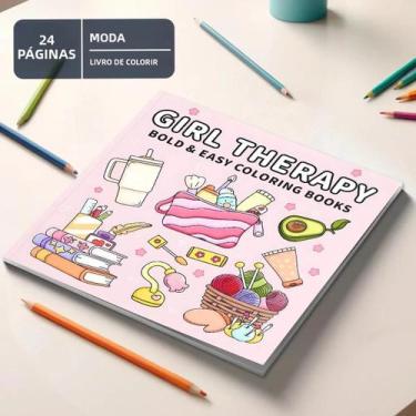 Imagem de Livro De Colorir Rosa Para Adultos: Livro De Imagens Para Relaxamento 