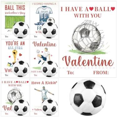 Imagem de Syhood 36 Set Valentine's Day Tennis Card and Foam Stress Balls Valentine's Day Exchange Gift Sports Themed Events Party Prizes Favor Supplies