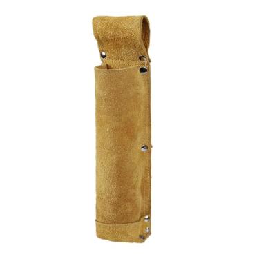 Imagem de KiBcsLic Bolsa de cintura para eletrodo de solda, multiuso, leve, para armazenamento de varetas de solda, ideal para trabalhos externos de eletricista, L, Amarelo