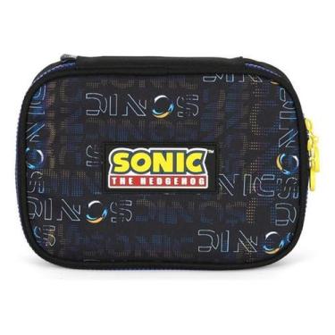 Imagem de Estojo 100 Pens Grande Box Escolar Juvenil Sonic - Luxcel