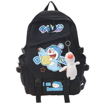 Imagem de Mochila escolar Doraemons Kids Nylon 32x13x45cm