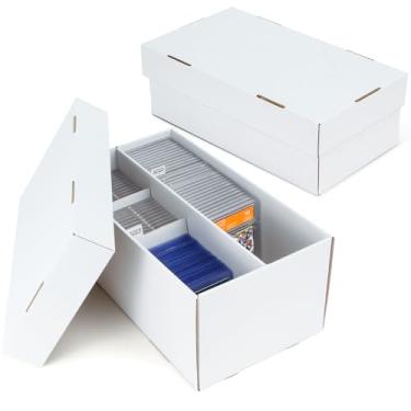 Imagem de MnnktClair 2 Pack Graded Trading Card Storage Box - 2 Rows Graded Card Case, Divided Cardboard Boxes for Sports Card Storage, Compatible with PSA/GMA/CSG/SGC/HGA