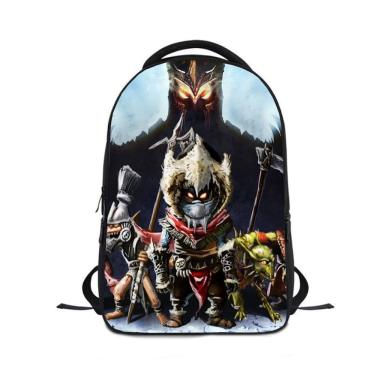 Imagem de Mochila escolar infantil Overlords com impressão 3D Oxford 24x12x30cm