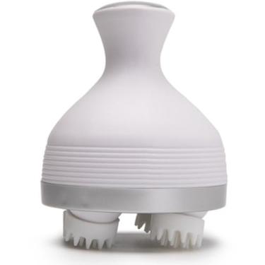 Imagem de Massageador Elétrico Portátil para Couro Cabeludo e Pets com 4 Cabeças de Silicone, 3 Velocidades Ajustáveis, Rotação 360°, Recarregável USB-C, Relaxamento e Bem-Estar