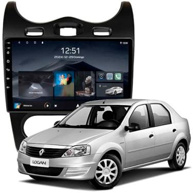 Imagem de Multimídia Adak 10P Sandero Logan 2012 a 2014 2+64GB Quadcore Carplay Android Auto Gps