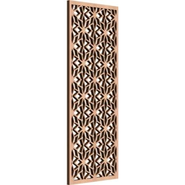 Imagem de Ekena Millwork WALW10X25X0375LKEAL Painéis de parede de madeira decorativos para lago Fretwork, 24 3/20.3 cm L x 61 cm A, amieiro