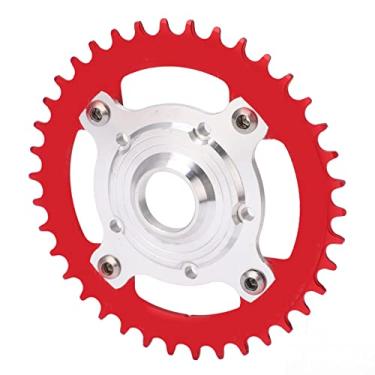 Imagem de KIMISS Kit de Coroa e Adaptador para Bicicleta Elétrica 38T 104 BCD para Motor de Acionamento Médio Tongsheng - Conversão de Liga de Alumínio para Desempenho Aprimorado (Vermelho)