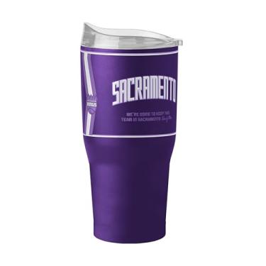 Imagem de FANMATS Copo de aço inoxidável NBA Sacremento Kings City Edition 850.5 g – Acabamento em pó de parede dupla isolado e durável - Design City Edition, mantém as bebidas quentes e frias por horas